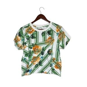 Anthropologie Maeve Floral Cotton Shirt